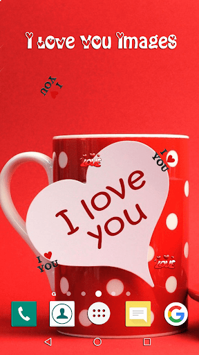 I Love You Live Wallpaper - Image screenshot of android app