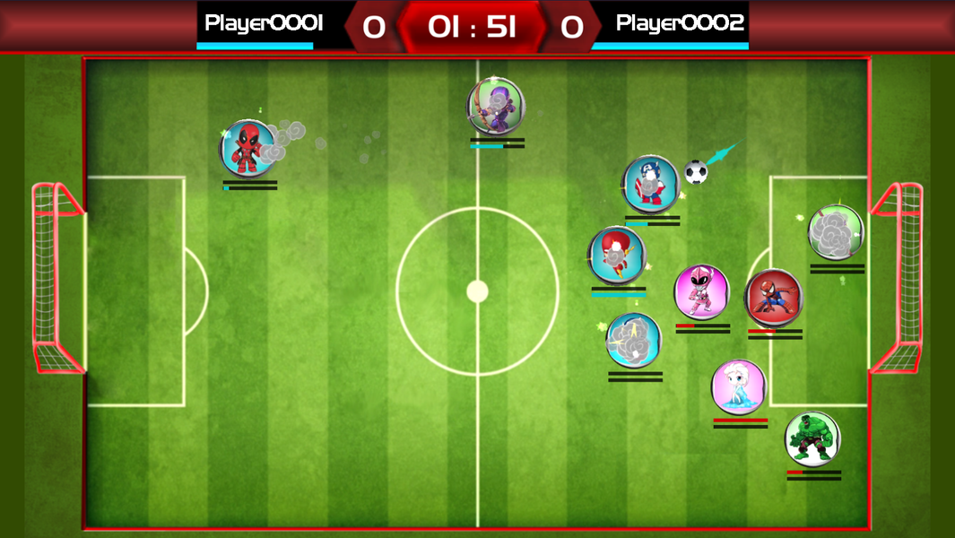 Heroes Soccer - Gameplay image of android game