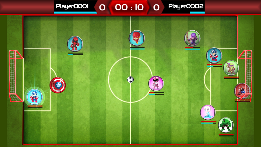 Heroes Soccer - Gameplay image of android game