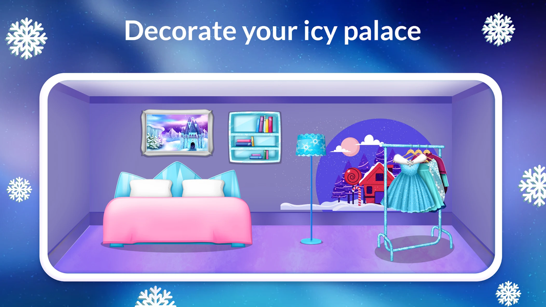 Ice Princess Doll House Games - Gameplay image of android game