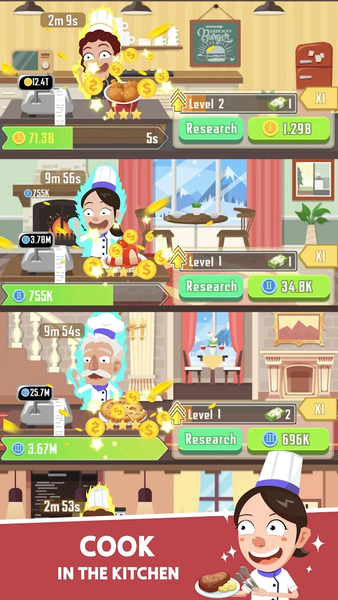 Idle Cook–Food Restaurant Game - عکس بازی موبایلی اندروید
