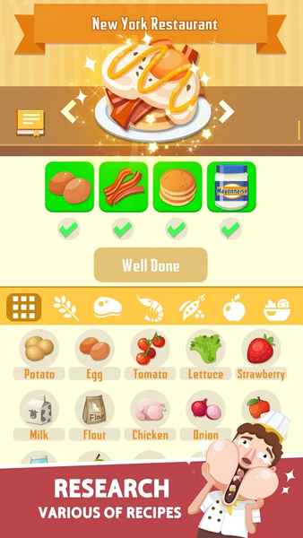 Idle Cook–Food Restaurant Game - عکس بازی موبایلی اندروید