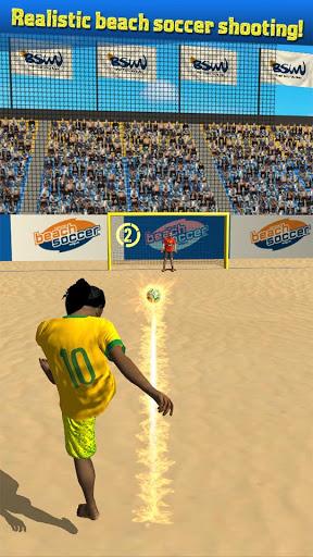 Beach Flick Soccer Shootout - Gameplay image of android game