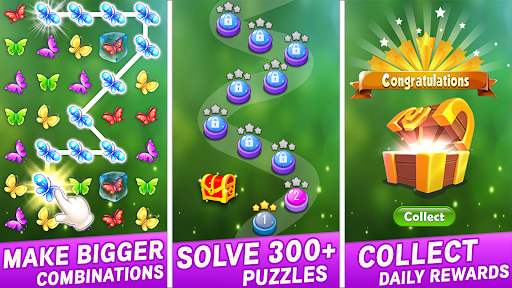 Match 3 Butterfly Puzzle Games - Gameplay image of android game