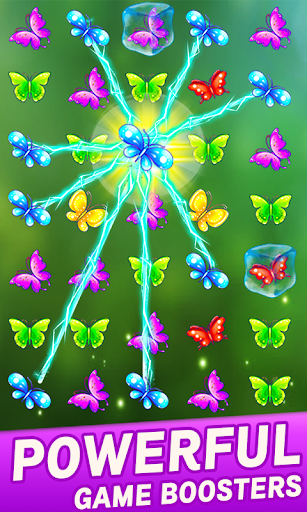 Match 3 Butterfly Puzzle Games - Gameplay image of android game