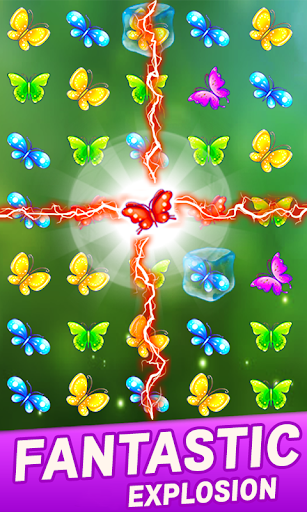 Match 3 Butterfly Puzzle Games - Gameplay image of android game