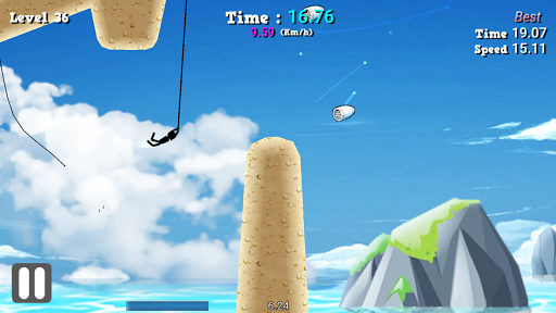 Rope Pull : Extreme Swing - Gameplay image of android game