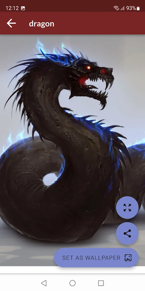 Dragon Wallpapers - Image screenshot of android app