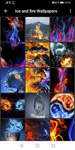 Fire and Water Wallpapers - Image screenshot of android app