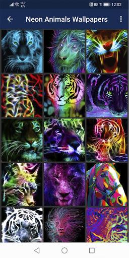 Neon Animals Wallpapers - Image screenshot of android app