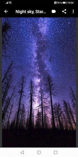 Night Sky & Stars Wallpapers - عکس برنامه موبایلی اندروید