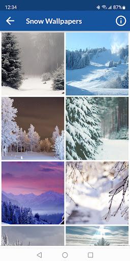 Snow Wallpapers - Image screenshot of android app