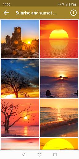 Sunrise and sunset Wallpapers - Image screenshot of android app