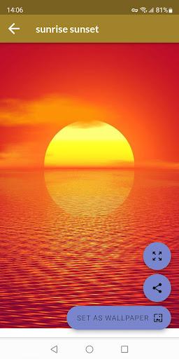 Sunrise and sunset Wallpapers - Image screenshot of android app