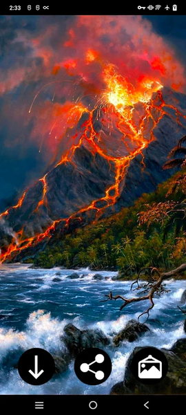 Volcano Wallpapers - Image screenshot of android app