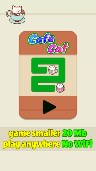 Cafe Cat logic puzzles low mb - Gameplay image of android game