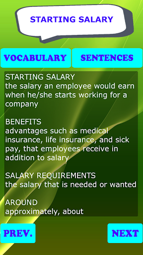 English for job interview questions and answers - Image screenshot of android app