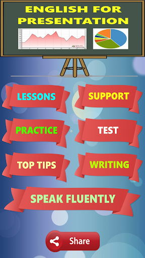 learn English speaking fluently for presentation - عکس برنامه موبایلی اندروید