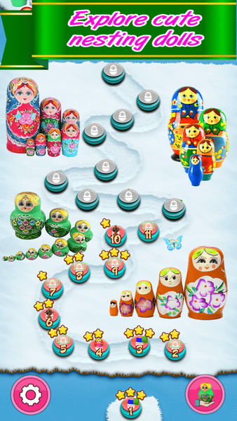 Matryoshka classic match 3 - Gameplay image of android game