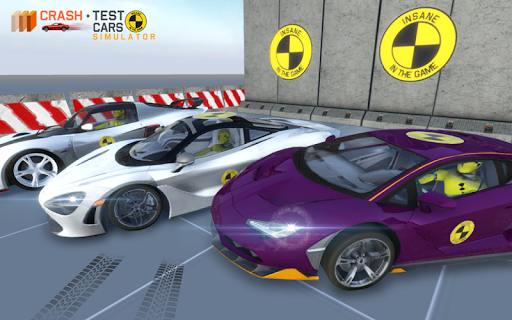 Car Crash Test Lambo Centenario - Gameplay image of android game