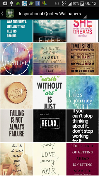 Inspirational Quote Wallpapers - عکس برنامه موبایلی اندروید