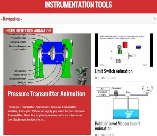 Instrumentation Tools - Image screenshot of android app