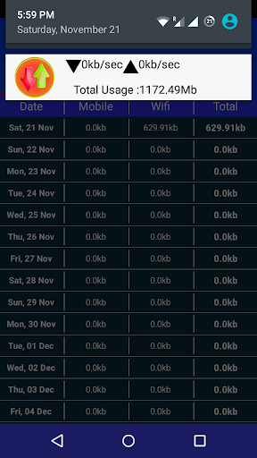 Internet speed meter Pro - Image screenshot of android app