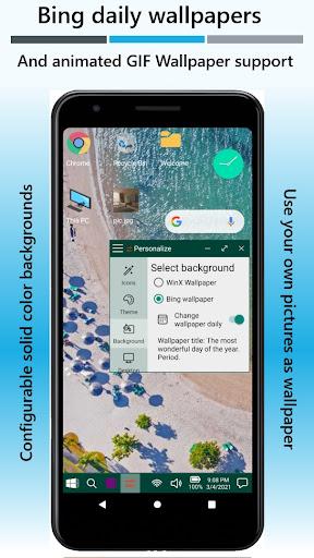 Win-X Launcher - Image screenshot of android app