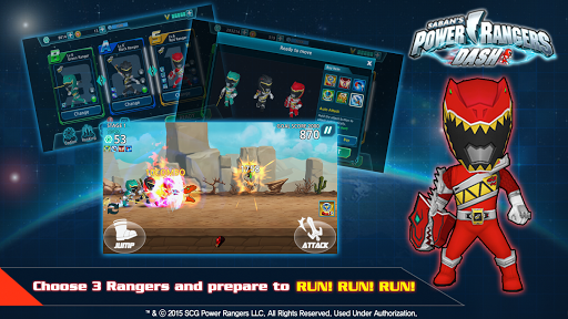 Power Rangers Dash - Gameplay image of android game