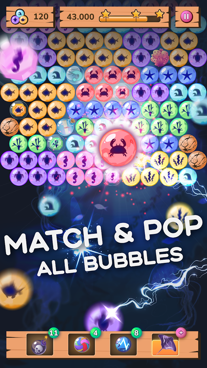 Bubble Shooter Sea Pop Puzzle Game for Android