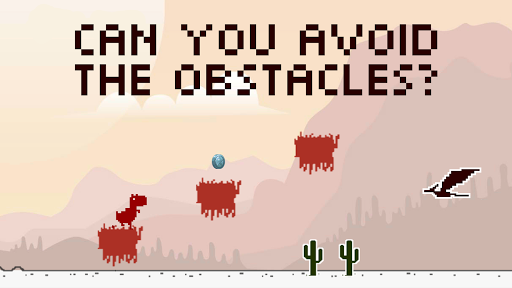 Jumping Dino - Gameplay image of android game