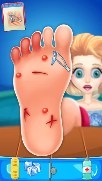 Foot Surgery Doctor Care Game! - Gameplay image of android game