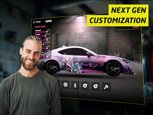 JDM Tuner Racing - Drag Race - Gameplay image of android game