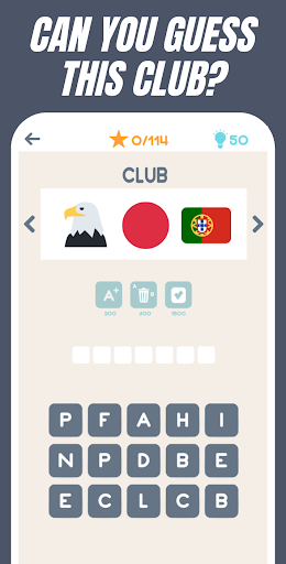 Emoji Quiz Football 2024 - Gameplay image of android game