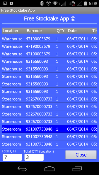 Stocktake App - عکس برنامه موبایلی اندروید
