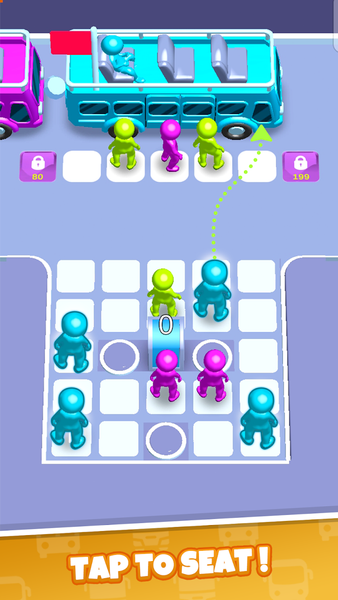 Rainbow Bus Jam - Gameplay image of android game