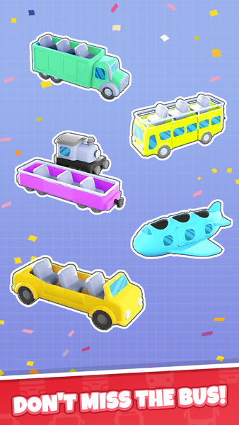 Rainbow Bus Jam - Gameplay image of android game