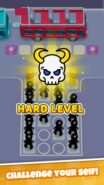 Rainbow Bus Jam - Gameplay image of android game