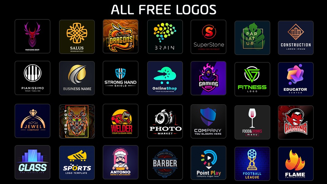 Logo Maker : Logo Designer - عکس برنامه موبایلی اندروید