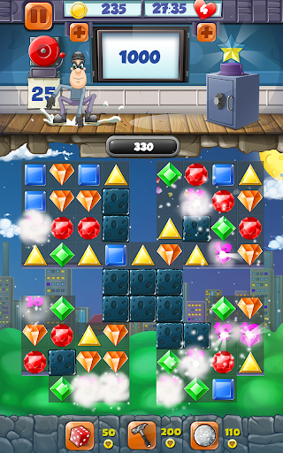 Jewel Blast Match 3 Game - Gameplay image of android game