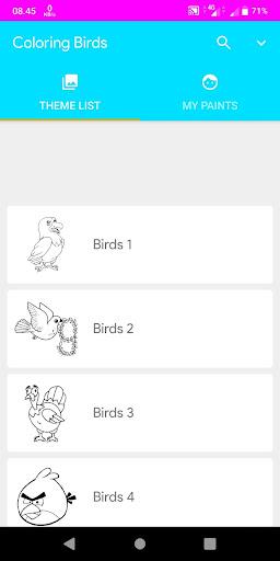 Coloring Birds - عکس برنامه موبایلی اندروید