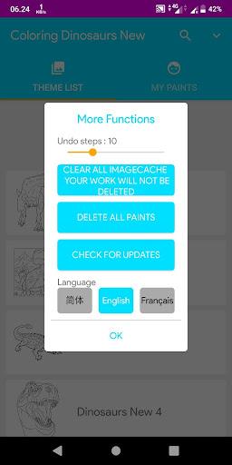 Coloring Dinosaurs New - Image screenshot of android app