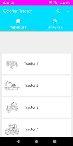Coloring Tractor - Image screenshot of android app