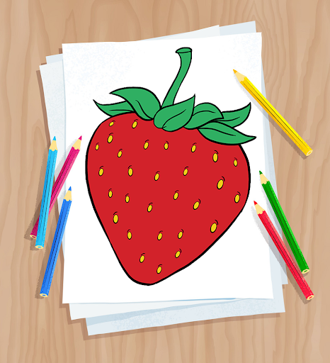 How To Draw Fruits - Image screenshot of android app