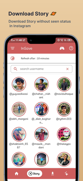 InSave: Story Saver Reels Save - Image screenshot of android app