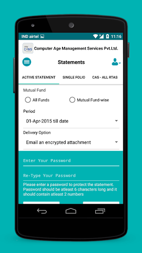 myCAMS Mutual Fund App - عکس برنامه موبایلی اندروید