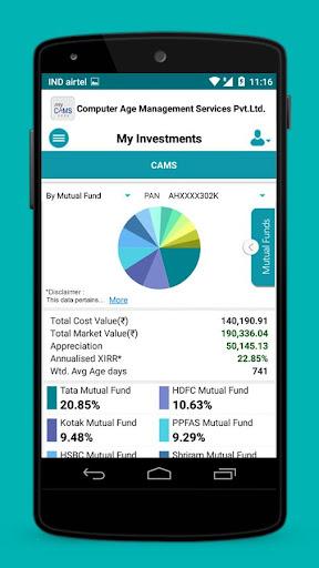 myCAMS Mutual Fund App - عکس برنامه موبایلی اندروید