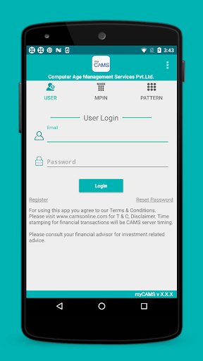 myCAMS Mutual Fund App - Image screenshot of android app