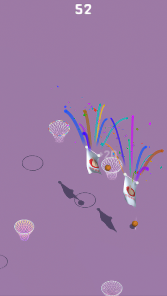 Hoop shooter endless - Gameplay image of android game