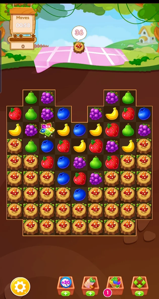 Fruit Mania: Match-3 Game - Gameplay image of android game